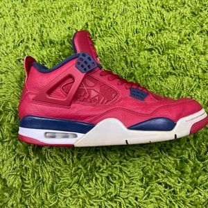 Jordan 4 Retro “Fiba” Red Men's Shoes Size 10 A134